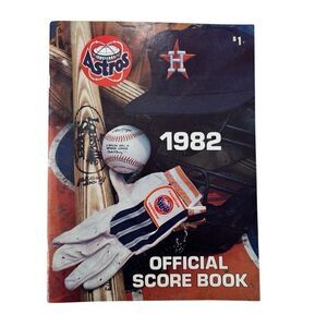 1982 HOUSTON ASTROS MEDIA GUIDE PLAYERS HISTORY AND RECORD BOOK MLB BASEBALL